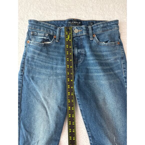 Lucky Brand Stella Skinny Jeans 6/28 Ankle Destroyed Distressed Raw Hem - Picture 4 of 9